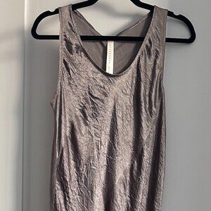 Lauren Manoogian Luster Bias Crinkled Satin Dress